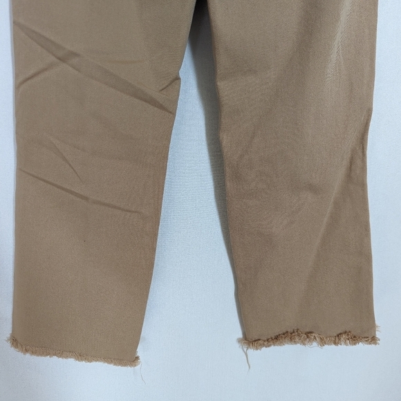 Serra By Joie Rucker Tan Camel Khaki The Finn Distressed Trouser Pants Size 25 - Picture 6 of 12